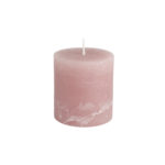 Rustic Pillar Candle Dusky Pink