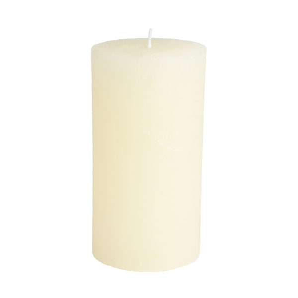 Rustic Pillar Candle Ivory