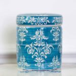 Petit Pot Teal Chinoiserie
