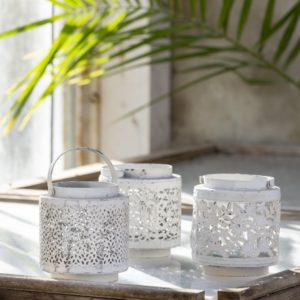 Jali Lantern Ivory (3 Assorted Designs)