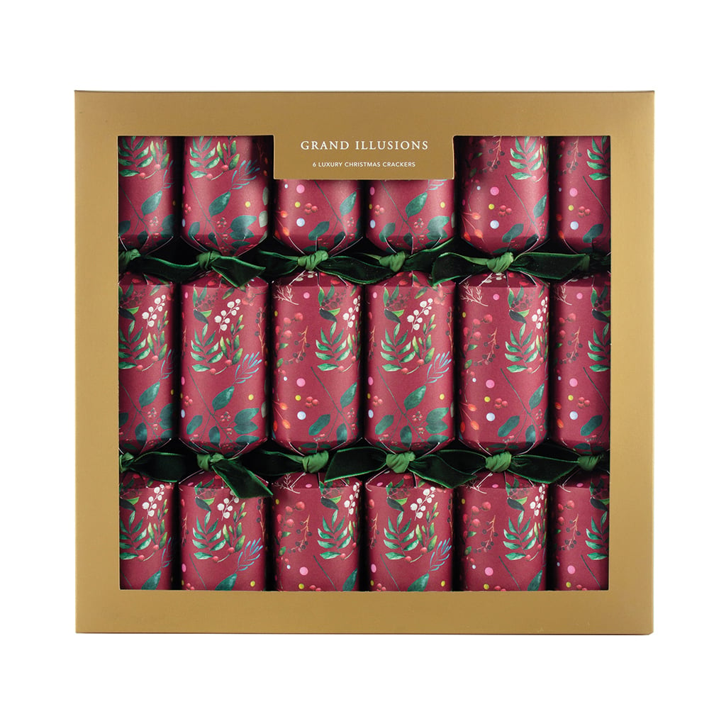 Botanical Crackers Red - Grand Illusions